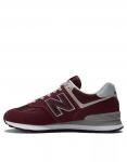 Бордовые кроссовки New Balance 574 - фото 3