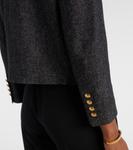 Шамони куртка из смеси хлопка и шерсти Nili Lotan, Graphite Donegal - фото 5