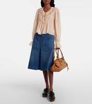 Кожаный плечевой сумка Paddington Chloé, Mustang Brown - фото 5