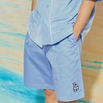 SS22 Шорты унисекс светло-голубые MLB - фото 6