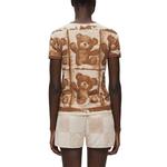 Футболка женская коричневая Loewe - фото 4