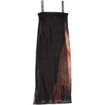 Платье-чехол с принтом медведя Acne Studios, черный - фото 2