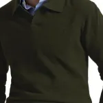 Вязаный свитер Polo Ralph Lauren, темно-зеленый - фото 5