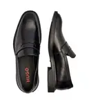 Кожаные мокасины Грифф Hugo, черный - фото 4