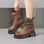 Ботинки Martin женские цвета хаки Eblan - фото 5