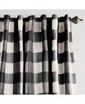 Плотные шторы Grainger в клетку Buffalo Check Elrene Home Fashions, black - фото 2