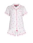 Короткий пижамный комплект Loungeable, белый - фото