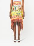 Юбка мини с принтом Carretto Dolce & Gabbana, желтый - фото 3