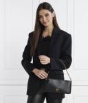 Клатч кожаный Pinko с ремешком-цепочкой, черный - фото 2