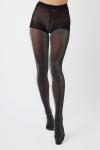 Прозрачные колготки с эффектом металлик My Accessories London, черный - фото