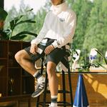 Рубашка поло унисекс белая New Balance, белый - фото 3