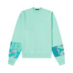 Свитер Amiri Quilted Artpatch Crew, Green - фото
