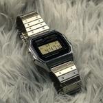 CASIO Часы Unisex YOUTH Black Watch, Silver Small Block Striped Steel - фото 7