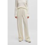 Свободные брюки из шерсти BOSS, белый - фото 3