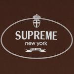 Футболка Supreme Crest Tee Brown, коричневый - фото 3