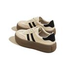 Низкие кеды для скейтбординга SNOWELF, бело-серебристые со скрытой платформой - фото 2