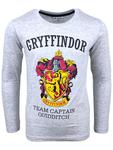 Harry Potter Лонгслив 'Langarmshirt Gryffindor' в сером цвете - фото