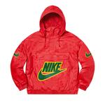 Анорак Supreme x Nike Leather Anorak, Red - фото