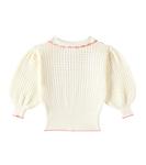 Хлопковый свитер Одри C'era Una Volta, кремовый - фото 3