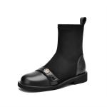 DAPHNE Женские ботинки до щиколотки Khaki Unlined/Black Unlined - фото 4