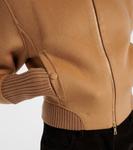 Куртка из шерсти и кашемира Victoria Beckham, кэмел - фото 5