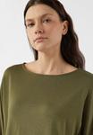 Топ comma Long sleeved top, Olivgrün/Olive - фото 3