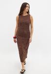 Платье NA-KD MIDI, Brown - фото