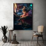 Картина на холсте Hustling Sharks Level Up, синий - фото 3