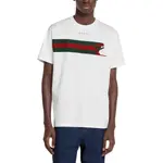 Футболка из хлопкового джерси с принтом GUCCI, белый - фото 3