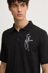 Хлопковое поло Karl Lagerfeld, черный - фото 5