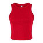 Женский майка-топ Bella + Canvas Micro Rib Racer Bella+Canvas, Solid Red Blend - фото