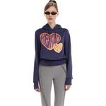 Толстовка женская Kenzo Logo-flocked, синий - фото 7