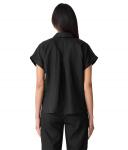 Топ Eileen Fisher Notch Collar Top, черный - фото 2