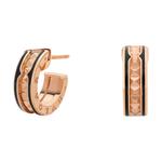 BVLGARI 2010-е 18kt rose gold b zero1 b серьги-кольца - фото 4