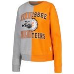 Женский пуловер Pressbox Heather Grey Tennessee Volunteers Half and Half реглан - фото 2