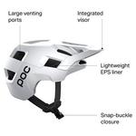 Кортальский шлем POC, цвет Hydrogen White Matte - фото 3