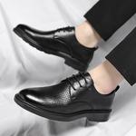 Мужские туфли Mulinsen черные с ажурными вставками - фото 7