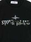 Stone Island Junior футболка с логотипом, черный - фото 3