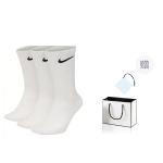 Nike Унисекс носки Crew, набор из 3, 6, 9 пар, белый - фото 10