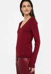 Джемпер LIU JO V-NECK, Bordeaux - фото 6