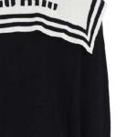 Свитер женский Miu Miu кашемировый, голубой/белый - фото 5