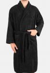 Халат UNISEX Normani, черный - фото