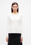Топ Marc Cain Long sleeved top, Off White/Off-White - фото 3