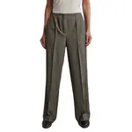 Брюки Yas Reemaj high waist, серый - фото