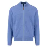 Свитер Fynch Hatton Slub full zip, синий - фото