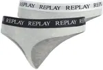 Реплеи String "LADY STRING Style 1 T/C, 2 шт. в упаковке "водопад" (2 шт. в упаковке) Replay, серый - фото 2