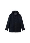 Пальто межсезонное MANGO MAN Sancho, темно-синий - фото