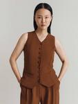 Жилет Ghost, коричневый - фото