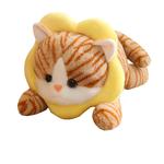 Трансформирующаяся плюшевая игрушка кот Happy Fish, серый - фото 11