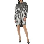 Burberry Женское платье с длинными рукавами silver - фото 3